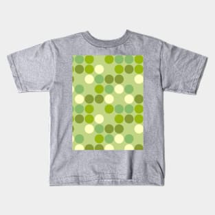 Green Mid Century Modern Print Pattern MOD Kids T-Shirt